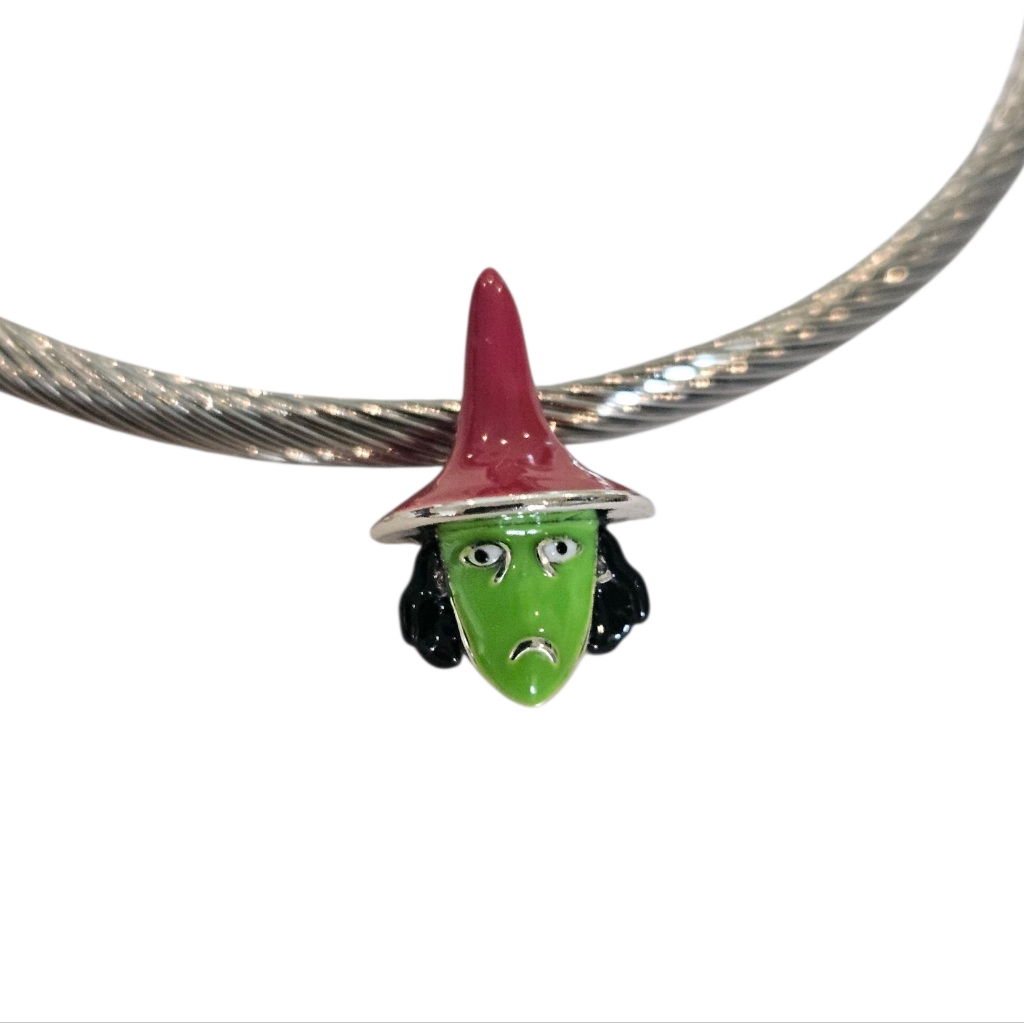 Linx Discountinued Silver Shock Nightmare Before Christmas Witch Bracelet Charm 23$